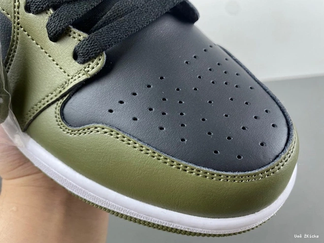 White Lightweight 1 3096 Black DQ8426-  Olive Mid 7 Jordan 0825